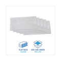 High-Density Trash Bags | Boardwalk Z7660HNKX02 38 in. x 60 in. 60 gal. 13 mic High Density Industrial Can Liners Flat Pack - Natural (200/Carton) image number 2