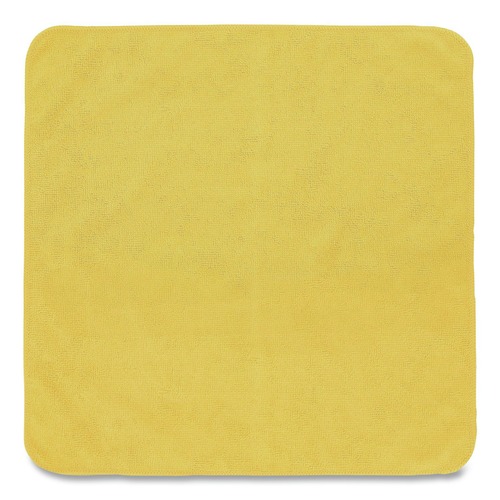 Cleaning Cloths & Wipes | Rubbermaid Commercial 1820584 16 in. x 16 in. Microfiber Cleaning Cloths - Yellow (24/Pack) image number 0