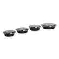Food Containers & Lids | GEN FCPP-BC-48RND 8.85 in. x 8.85 in. x 2.24 in. 48 oz. Plastic Microwavable Food Container with Lid - Round Black/Clear (150/Carton) image number 3