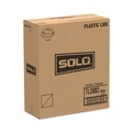 Cup Lids | SOLO TL38B2-0004 Traveler Cappuccino Style Dome Lid Fits 8 oz Cups - Black (1000/Carton) image number 1