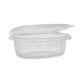 Food Containers & Lids | Pactiv Corp. YCA910240000 EarthChoice 24 oz. Recycled PET Hinged Container - Clear (280/Carton) image number 1