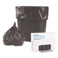 Low-Density Trash Bags | Boardwalk H3417RKKR01 17 in. x 17 in. 4 gal. 0.35 mil Low-Density Waste Can Liners - Black (1000/Carton) image number 1