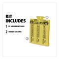 Sorbents | Rubbermaid Commercial FG425400YEL 16.5 in. x 14 in. 12 oz. Over-The-Spill Pad Tablet (22/Pack) image number 4