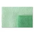 Cleaning Cloths & Wipes | Rubbermaid Commercial 1820578 12 in. x 12 in. Microfiber Cleaning Cloths - Green (24/Pack) image number 3