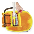 Buckets & Wringers | Rubbermaid Commercial FG758088YEL 35 qt. WaveBrake 2.0 Side-Press Plastic Bucket/Wringer Combos - Yellow image number 5