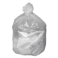 High-Density Trash Bags | Good 'n Tuff 1507623 43 in. x 46 in. 56-Gallon 14 mic. Waste Can Liners - Natural (200/Carton) image number 1