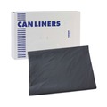 Low-Density Trash Bags | Boardwalk H7658PGK 60 Gallon 1.3 mil 38 in. x 58 in. Flat Pack Linear Low-Density Industrial Can Liners - Gray (100/Carton) image number 3