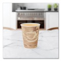 Cups | SOLO 378MS-0029 8 oz. Printed Mistique Polycoated Hot Paper Cup - Brown (1000/Carton) image number 5