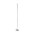 Mop Handles | Boardwalk BWK603 1.13 in. x 62 in. #20plus Screw Clamp Metal Head Wooden Mop Handle - Natural image number 0