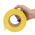 Safety Tapes | Great Neck 10379 3 in. x 1,000 ft. Non-Adhesive Caution Safety Tape - Yellow image number 4