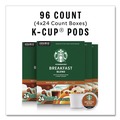 Coffee - Caffeinated | Starbucks 12433992 Coffee K-Cups - Breakfast Blend (96/Carton) image number 1