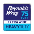 Foil Wraps | Reynolds Wrap PAC F28028 18 in. x 75 ft. Heavy-Duty Aluminum Foil Roll - Silver image number 4