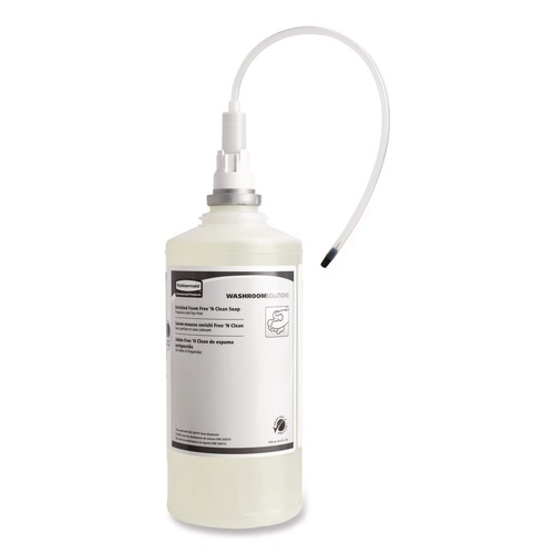 Soap Refills | Rubbermaid Commercial FG750390 Free-N-Clean 1,600 mL Foaming Hand Soap Refill - Fragrance-Free (4/Carton) image number 0