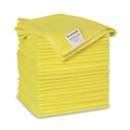 Cleaning Cloths & Wipes | Boardwalk 2164039 16 in. x 16 in. Microfiber Cleaning Cloths - Yellow (24/Pack) image number 0