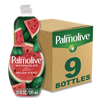  | Ultra Palmolive 61047428 Dishwashing Liquid, Watermelon Scent, 20 oz Bottle, 9/Carton