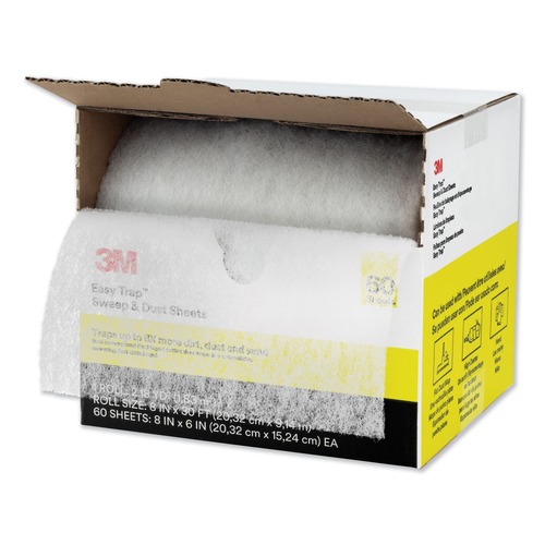 Dusters | 3M 59152W 8 in. x 30 ft. Easy Trap Duster - White (1/Box) image number 0