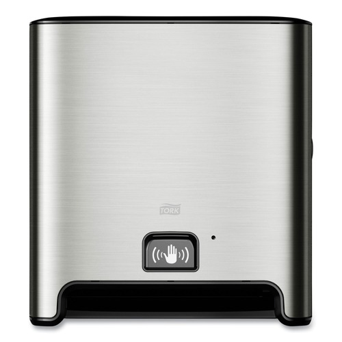 Towel Dispensers | Tork 461202 13.58 in. x 8.03 in. x 14.69 in. Wall Mount Hand Towel Roll Dispenser with Intuition Sensor - Stainless Steel image number 0