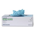 Janitorial Disposable & Single Use Gloves | Boardwalk 382LCTA 5 mil Disposable Examination Nitrile Gloves - Large, Blue (1000/Carton) image number 3