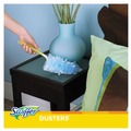 Dusters | Swiffer PGC11804KT Dust Lock Fiber 6 in. Handle Dusters Starter Kit - Blue/Yellow (1-Kit) image number 2