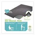 Floor Mats | Deflecto CM24242BLKSS Ergonomic 53 in. x 45 in. Sit Stand Mat - Black image number 6