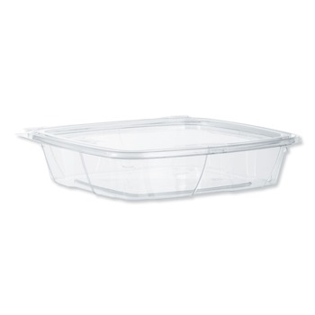 Dart CH35DEF ClearPac SafeSeal 7.9 in. x 8.8 in. x 1.8 in. Tamper-Resistant/Evident Containers - Clear (200/Carton)