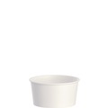 Food Containers & Lids | SOLO VS606X-02050 3.83 in. x 1.99 in. 6 oz. Double Poly Paper Food Container - White (1000/Carton) image number 0