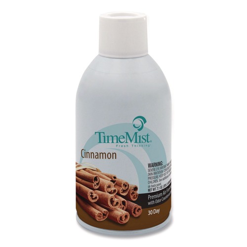 Air Fresheners & Odor Eliminators | TimeMist 1042746 6.6 oz. Aerosol Spray Premium Metered Air Freshener Refill - Cinnamon (12/Carton) image number 0