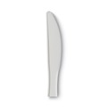 Disposable Knives | Dixie PKM21 Mediumweight Plastic Knives - White (1000/Carton) image number 1