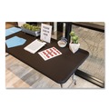 Table Covers & Skirts | Iceberg 16621 iGear 30 in. x 72 in. Polyester Fabric Table Top Cap Cover - Black image number 4
