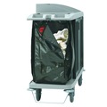 Furniture Cart Accessories | Rubbermaid Commercial 1966885 17 in. x 33 in. 25-Gallon Zippered Vinyl Cleaning Cart Bag - Brown image number 3