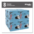 Perforated Roll & Hand Towels | WypAll 33560 12.5 in. x 12 in. 1/4 Fold Grease and Ink Cloths Power Clean Oil - Blue (66/Box, 8 Boxes/Carton) image number 2