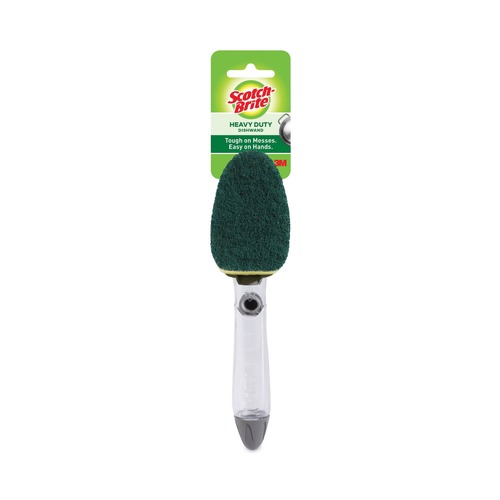 Scouring Pads & Sticks | Scotch-Brite 650-12-RRP 2.5 in. x 9.5 in. Soap-Dispensing Dishwand - Yellow/Green image number 0