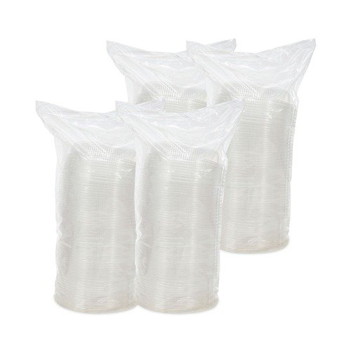 Food Containers & Lids | Dart CL10P Plastic Dome Covers fit 10 in. Disposable Plates - Clear (500/Carton) image number 0