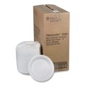 Plates | Pactiv Corp. 0TH100090000 Placesetter 9 in. Diameter Plate Satin Non-Laminated Foam Dinnerware - White (500/Carton) image number 0