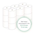 Toilet Tissues | LoCor 26824 2-Ply High-Capacity Bath Tissue - White (18 Rolls/Carton) image number 3