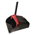 Dust Pans | Nexstep Commercial Products 96208 MaxiPlus 13.5 in. x 36 in. Plastic Lobby Dustpan - Black/Red image number 3