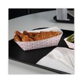 Food Containers & Lids | Boardwalk BWK30LAG300 3 lbs. Capacity Paper Food Baskets - Red/White (500/Carton) image number 6