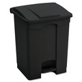 Indoor Waste Receptacles | Safco 9923BL 23 Gallon Large Capacity Plastic Step-On Receptacle - Black image number 0