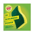 Scouring Pads & Sticks | Scotch-Brite 426 4.5 in. x 2.7 in. 0.6 in. Thick Heavy-Duty Scrub Sponge - Yellow/Green (6/Pack) image number 4