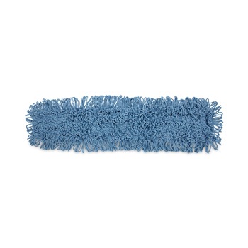 JANITORIAL | Boardwalk BWK1136 36 in. x 5 in. Looped-End Cotton/ Synthetic Blend Dust Mop Head - Blue