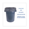Low-Density Trash Bags | Boardwalk H7658PGK 60 Gallon 1.3 mil 38 in. x 58 in. Flat Pack Linear Low-Density Industrial Can Liners - Gray (100/Carton) image number 5