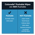 Hand Sanitizing Wipes | Cottonelle 44932 Fresh Care 3.75 in. x 5.5 in. 1-Ply Flushable Cleansing Cloths - White (12/Carton) image number 8