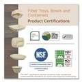 Food Containers & Lids | World Centric BO-SC-U32-LFP 32 oz 7.4 x 7.4 x 3.2 Fiber Paper Bowls - Natural (500/Carton) image number 2