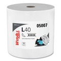 Perforated Roll & Hand Towels | WypAll 05007 750/Roll L40 Wipers Jumbo Roll - White image number 0