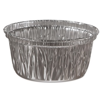 Handi-Foil 34130 4 oz. 3.38 in. Diameter x 1.56 in. Height Aluminum Baking Cups (1000/Carton)