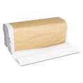 Perforated Roll & Hand Towels | General Supply 8115 1-Ply 10.13 in. x 11 in. C-Fold Towels - White (200/Pack, 12 Packs/Carton) image number 3