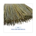 Brooms | Boardwalk BWK932YCT Yucca Corn Fiber Bristle Warehouse Brooms with 56 in. Handle - Natural (12/Carton) image number 3