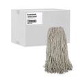 Mop Heads | Boardwalk BWK232C 32 oz. Cotton Fiber Premium Standard Head - White (12/Carton) image number 2