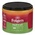 Coffee - Half-caffeinated | Folgers 2550030444 22.6 oz. Canister Half Caff Coffee (6/Carton) image number 1