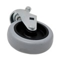 Casters | Rubbermaid Commercial FG6111L3GRAY 3 in. Wheel Grip Ring Type C Stem Mop Bucket/Wringer Replacement Caster - Black/Gray/Silver image number 1